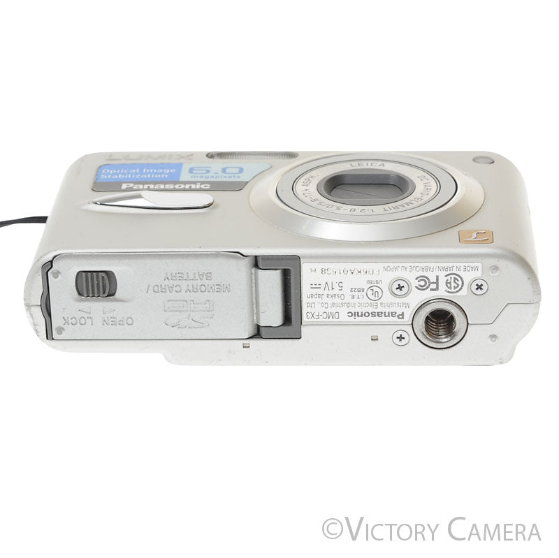 Panasonic Lumix DMC-FX-3 Black 6MP Digital Point and Shoot Camera - Victory Camera
