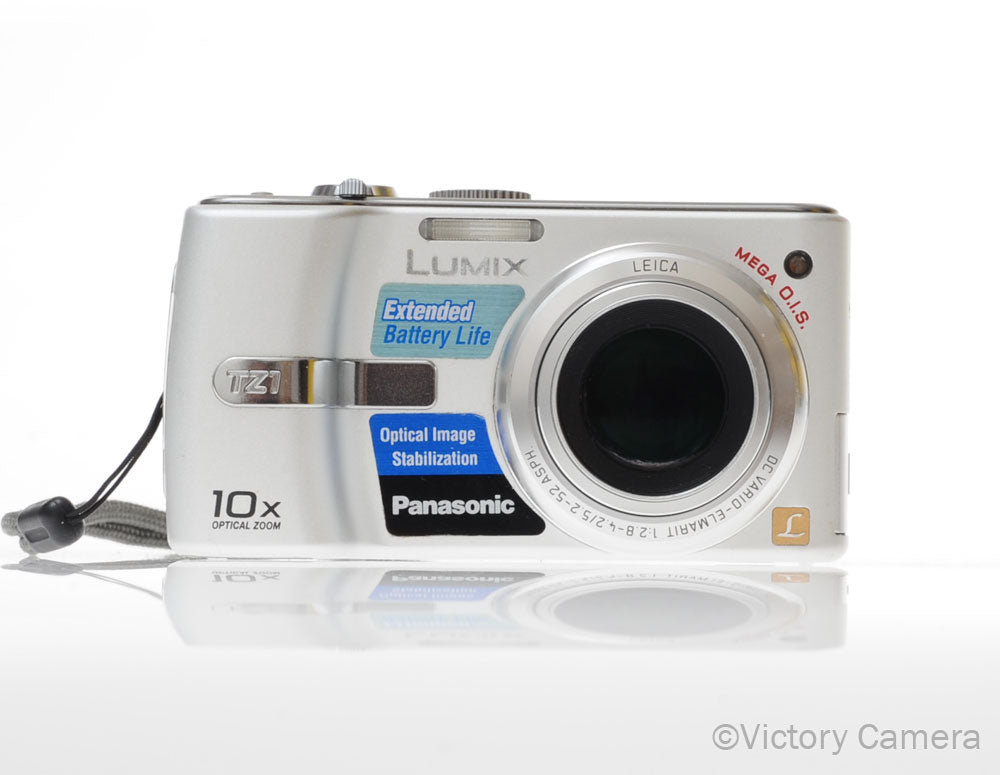 Panasonic Lumix DMC-TZ1 5.0MP Silver Digital Point and Shoot Camera [EXC] - Victory Camera