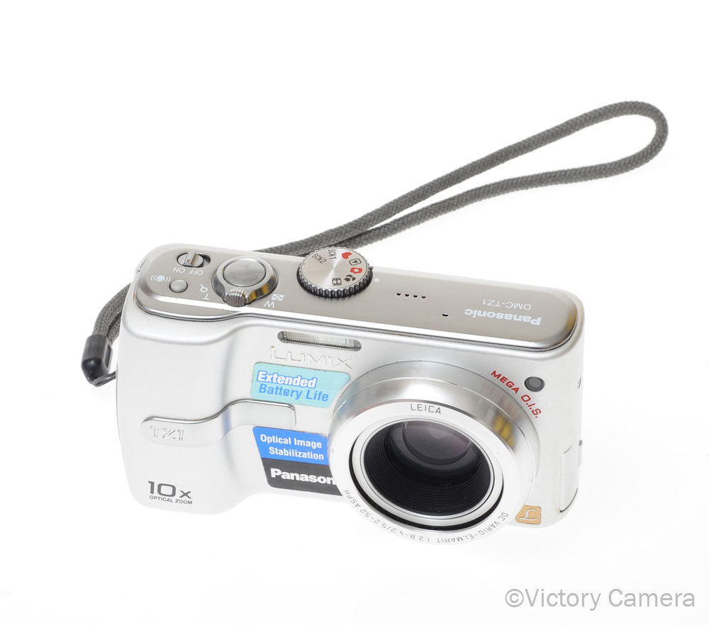 Panasonic Lumix DMC-TZ1 5.0MP Silver Digital Point and Shoot Camera [EXC] - Victory Camera