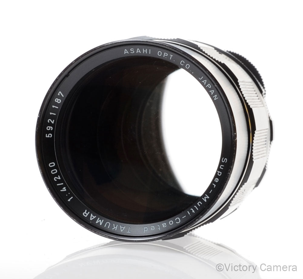 Pentax SMC Takumar 200mm f4 M42 Screw Mount Lens [EXC] - Victory Camera
