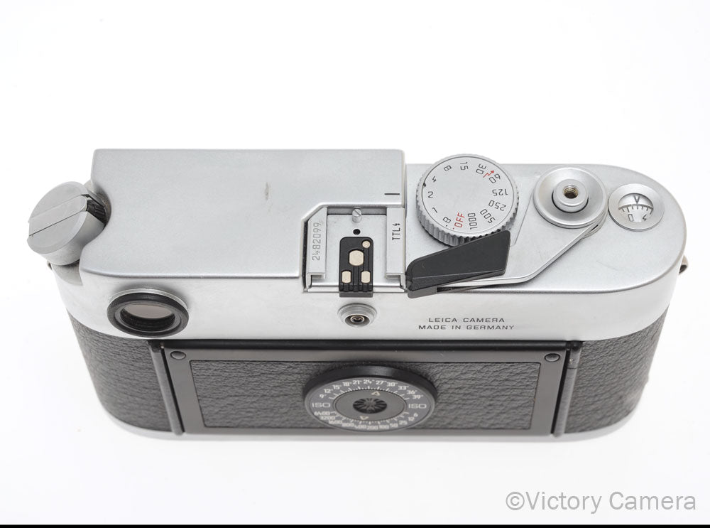 Leica M6 TTL Chrome Rangefinder 0.72x Finder [EXC] - Victory Camera