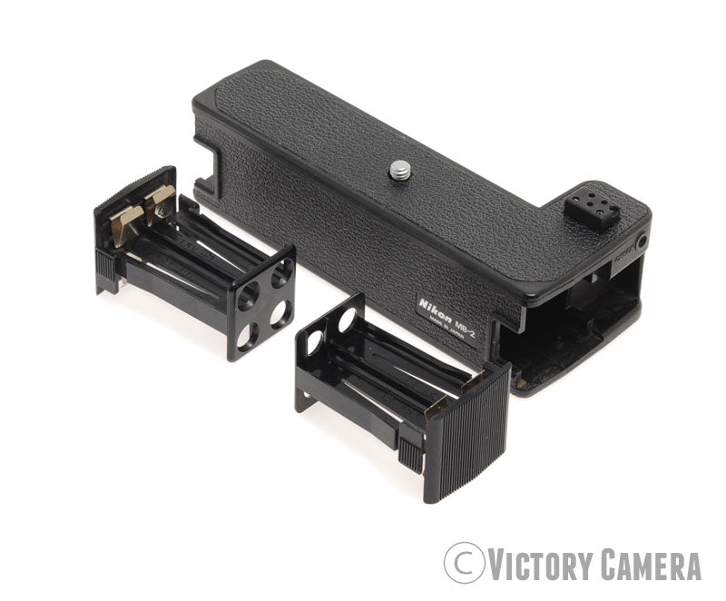 Nikon MB-2 Battery Holder for F2 Motordrive w/ 2 Good Battery Holders [EXC] - Victory Camera
