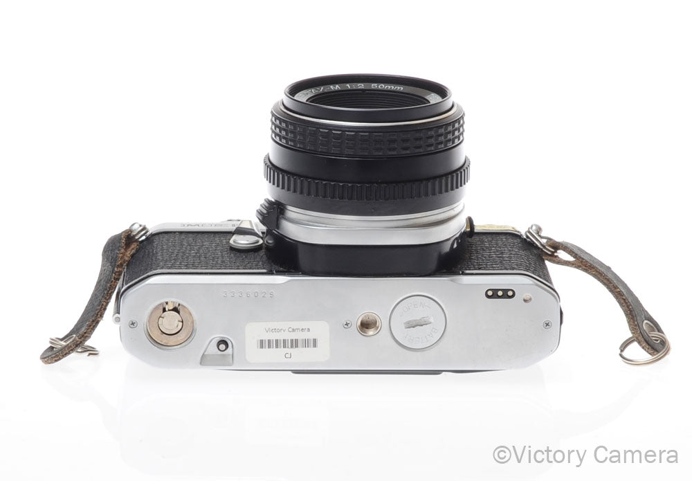 Pentax ME Super Chrome 35mm SLR Camera w/ 50mm f2 Lens [EXC-] - Victory Camera