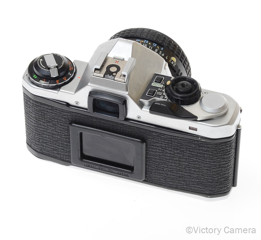 Pentax ME Super Chrome 35mm SLR Camera w/ 50mm f2 Lens [EXC] image 3