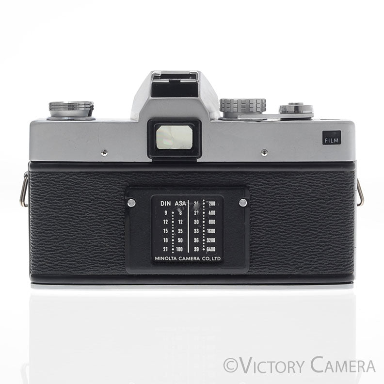 Minolta SRT 202 SRT 202 Chrome 35mm Camera w/ 55mm f1.7 Lens [EXC-] - Victory Camera