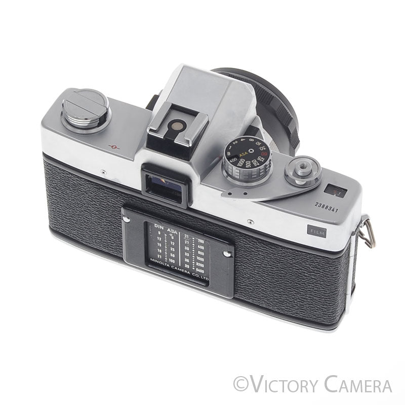 Minolta SRT 202 SRT 202 Chrome 35mm Camera w/ 55mm f1.7 Lens [EXC-] - Victory Camera