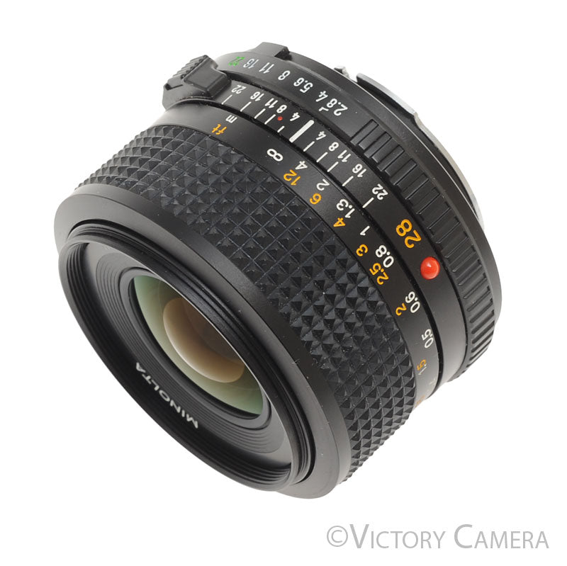 Minolta MD 28mm f2.8 Wide Angle Prime Lens [EXC+] - Victory Camera
