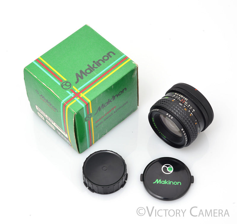 Makinon Multi-Coated 28mm f2.8 Wide Angle Lens for Canon FD [EXC] - Victory Camera
