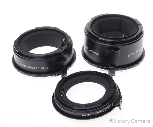 Mamiya 645 Auto-Extension Ring Macro Tube Set No.1, 2, & 3S [MINT] image 2