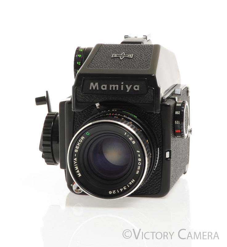 Mamiya m645J 645 J Camera w/ Eye Level &amp; 80mm f2.8 C Lens -New Seals-  [EXC+] - Victory Camera