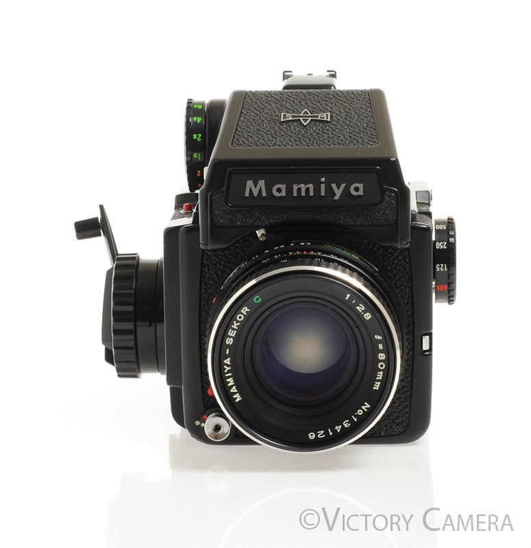 Mamiya m645J 645 J Camera w/ Eye Level &amp; 80mm f2.8 C Lens -New Seals-  [EXC+] - Victory Camera