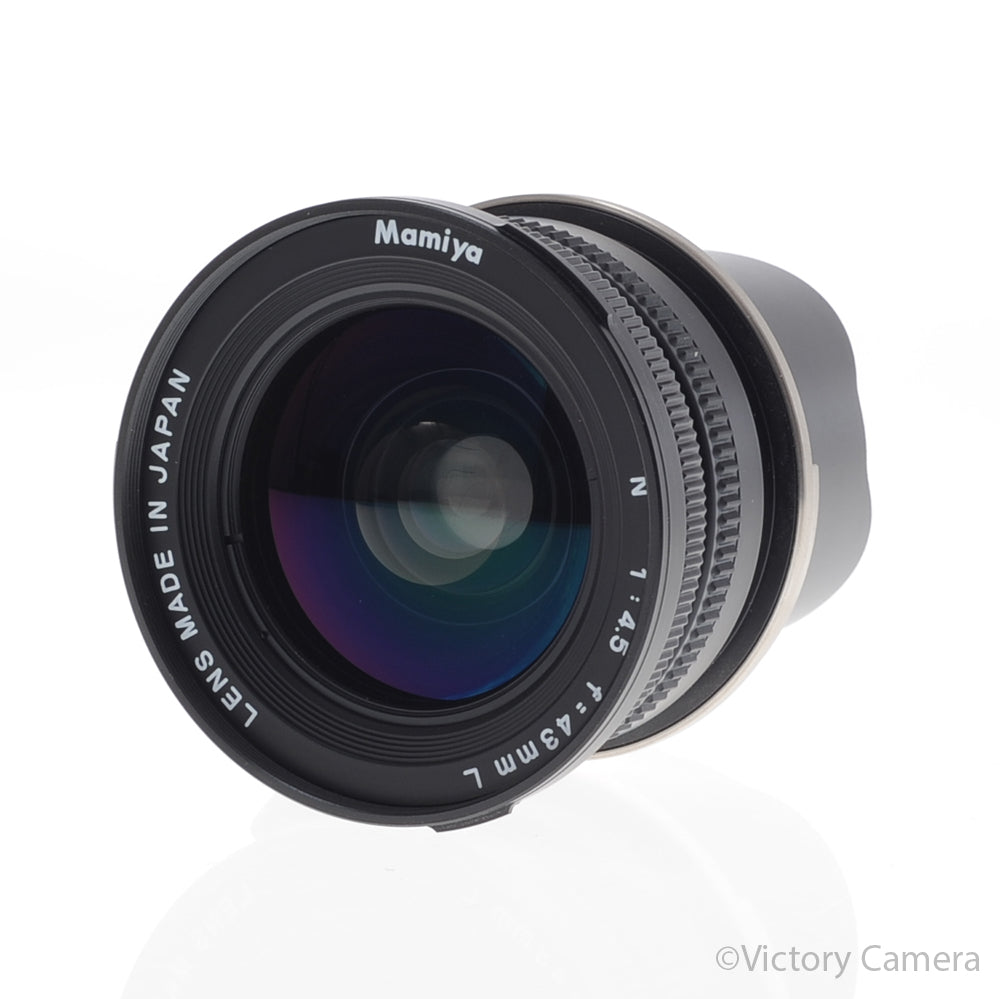 Mamiya 7 43mm f4.5 N L Wide Angle Lens w/ Finder + Shade [MINT] image 2