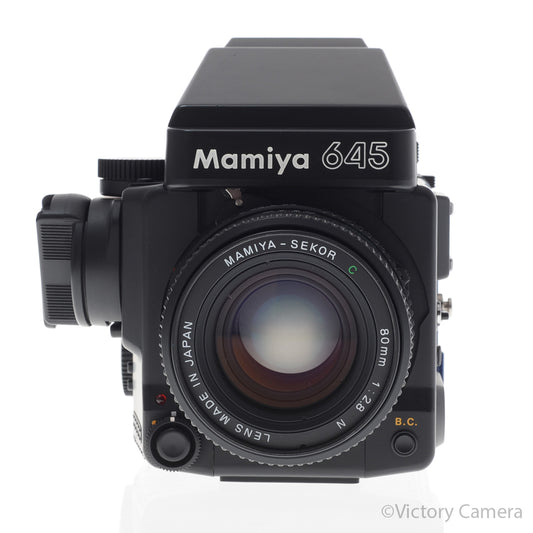 Mamiya 645 Super Medium Format Film Camera w/ Prism Finder 80mm L [EXC+] - Victory Camera