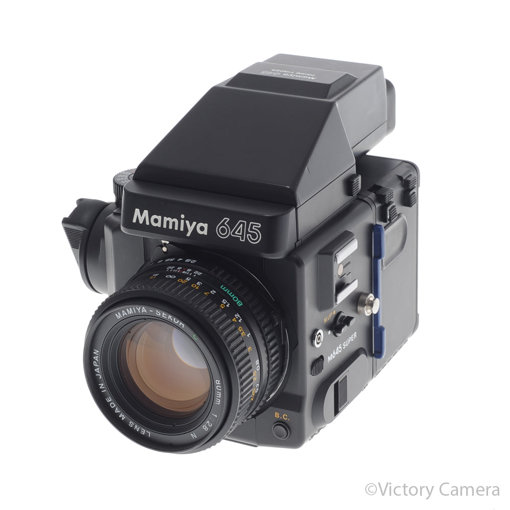 Mamiya 645 Super Medium Format Film Camera w/ Prism Finder 80mm L [EXC+] image 2