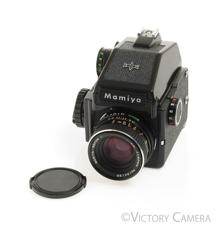 Mamiya m645J 645 J Camera w/ Eye Level &amp; 80mm f2.8 C Lens -New Seals-  [EXC+] - Victory Camera