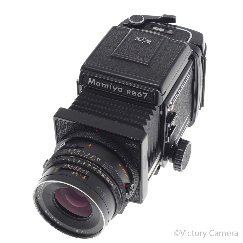 Mamiya RB67 Pro S Camera w/ 90mm f3.8 Lens 120 Back WLVF [EXC-] image 4