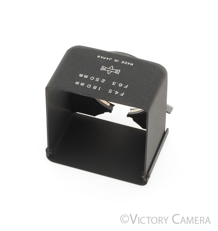 Mamiya TLR Square Metal Lens Shade / Hood for 180mm f4.5 250mm f6.3 [EXC+] - Victory Camera