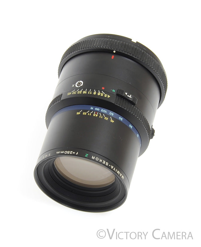 Mamiya RZ67 250mm f4.5 Sekor Z Telephoto Prime Lens -Clean w/ Shade- - Victory Camera