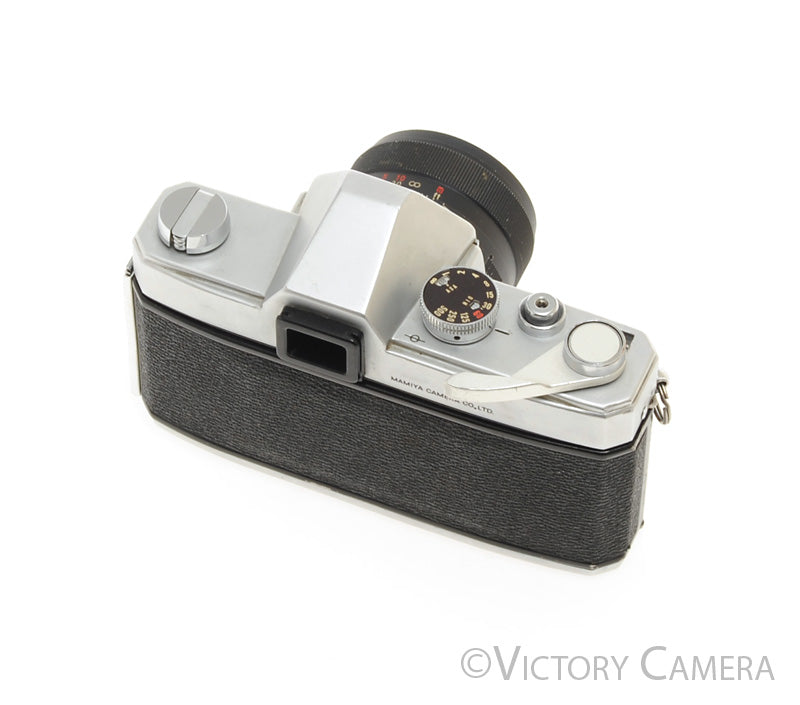 Mamiya 500 DTL Chrome 35mm SLR Camera w/ 50mm f2 Lens -No Meter- [EXC-] - Victory Camera