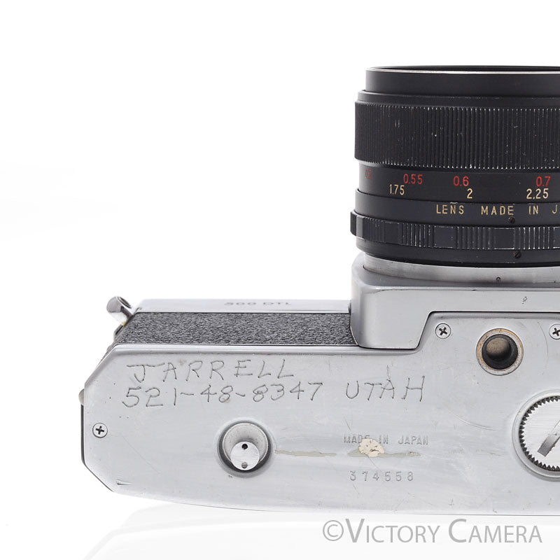 Mamiya 500 DTL Chrome 35mm SLR Camera w/ 55mm f1.8 Lens -No Meter- [EXC-] - Victory Camera