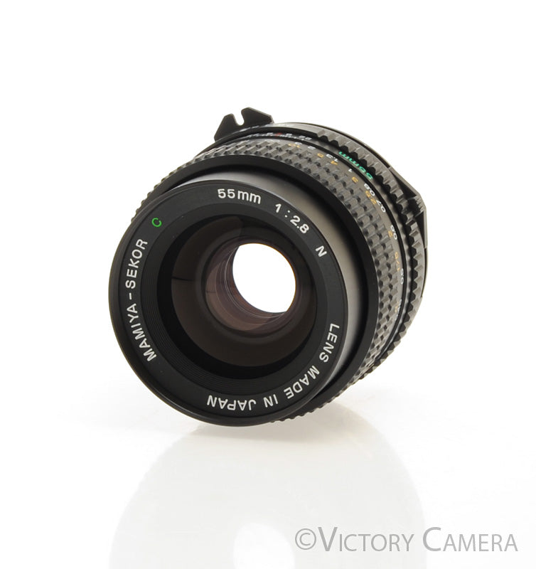 Mamiya Sekor-C 55mm f2.8 N Wide-Angle Lens for Mamiya 645 w/ Shade [MINT] - Victory Camera