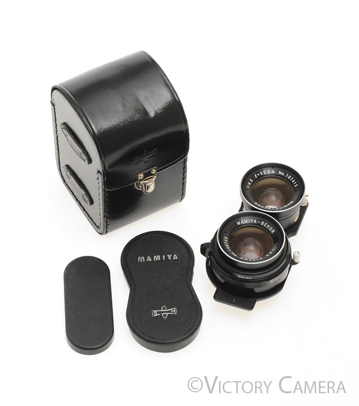 Mamiya C220 C330 TLR 55mm f4.5 Wide Angle Lens w/ Case [EXC+] - Victory Camera