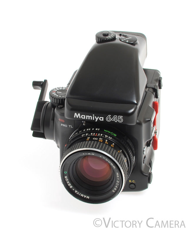 Mamiya 645 Pro TL Camera AE Metered Prism FE401 80mm f2.8 Lens