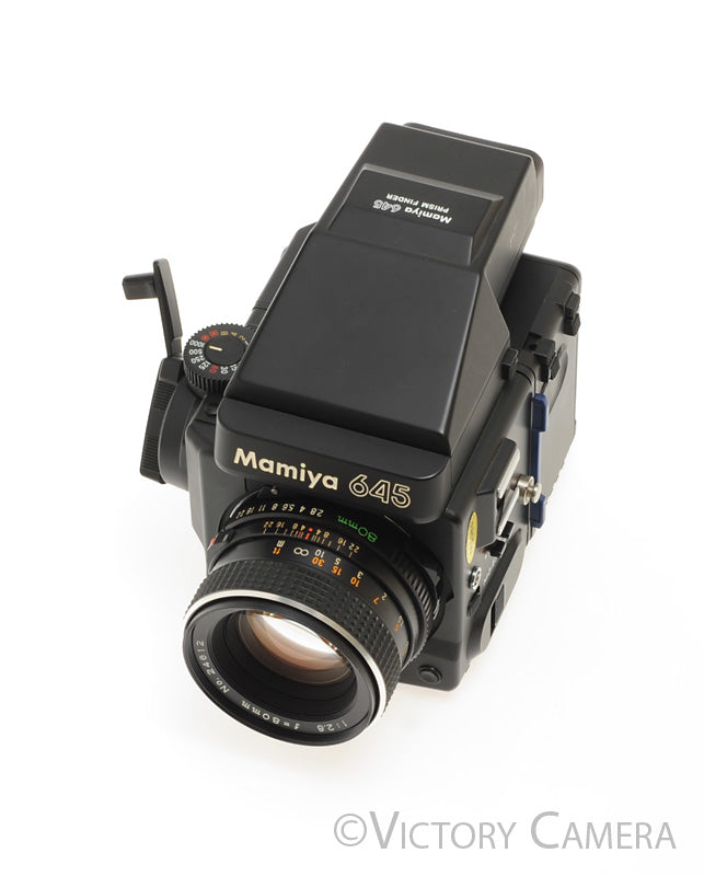Mamiya 645 Super Medium Format Film Camera w/ Prism Finder 80mm Lens  [EXC] - Victory Camera