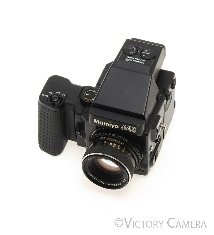 Mamiya 645 Super Medium Format Film Camera w/ AE Finder 80mm Lens [EXC-] - Victory Camera