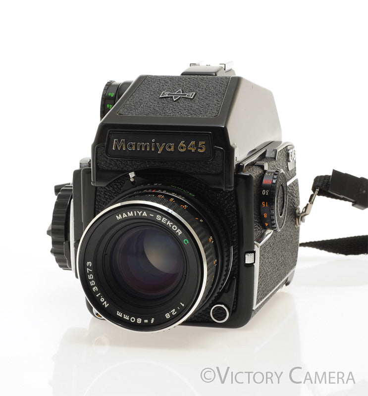 Mamiya m645 1000s 645 Camera w/ Eye Level & 80mm f2.8 Lens -New Seals- [EXC] - Victory Camera