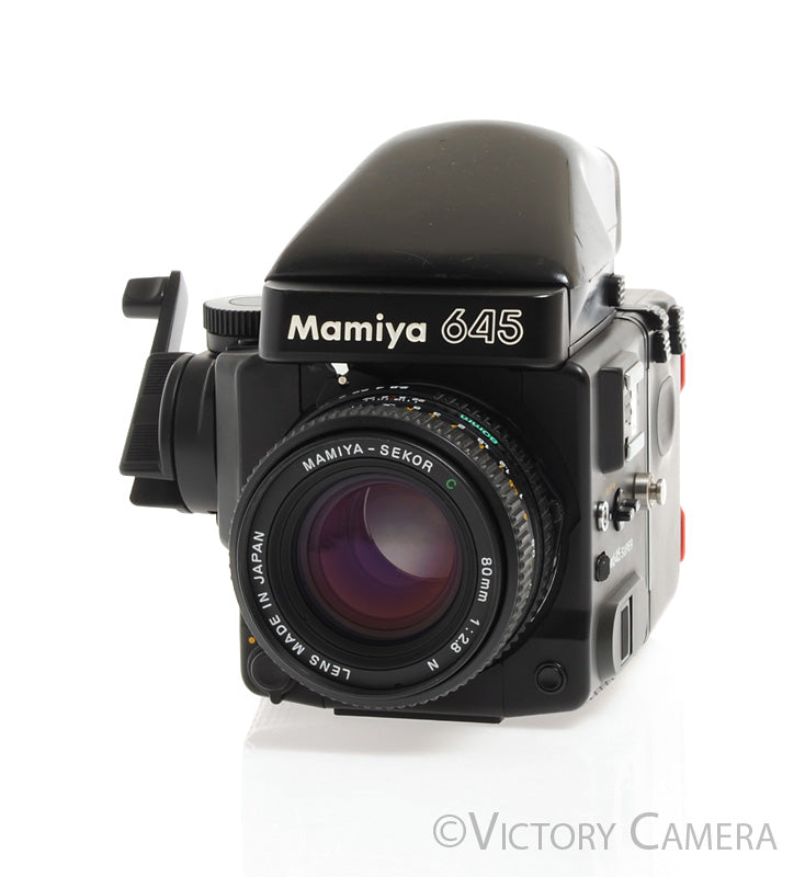 Mamiya 645 Super Medium Format Film Camera w/ Prism Finder 80mm Lens Winder [EXC] - Victory Camera