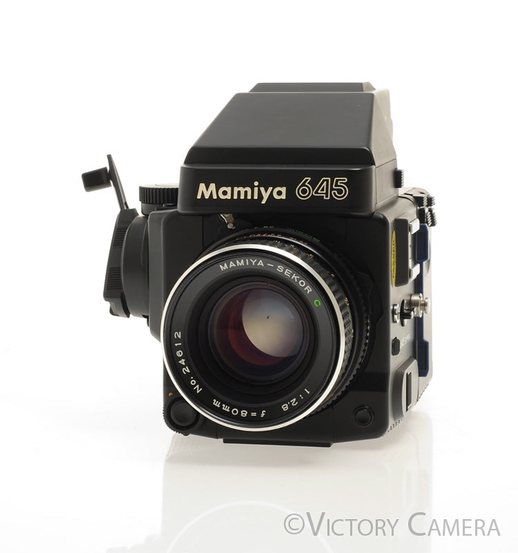 Mamiya 645 Super Medium Format Film Camera w/ Prism Finder 80mm Lens [