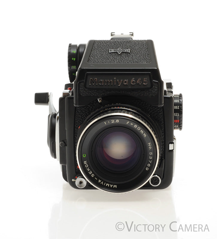 Mamiya m645 1000s 645 Camera w/ Eye Level &amp; 80mm f2.8 Lens [EXC] - Victory Camera