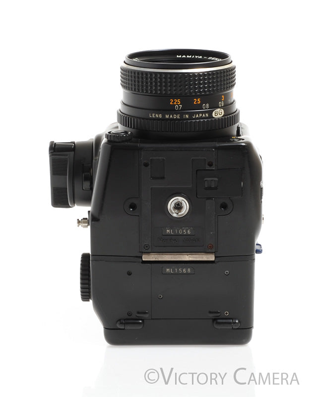 Mamiya 645 Pro Camera Eye Level Prism w/ 80mm Lens &amp; 120 Back [EXC+] - Victory Camera