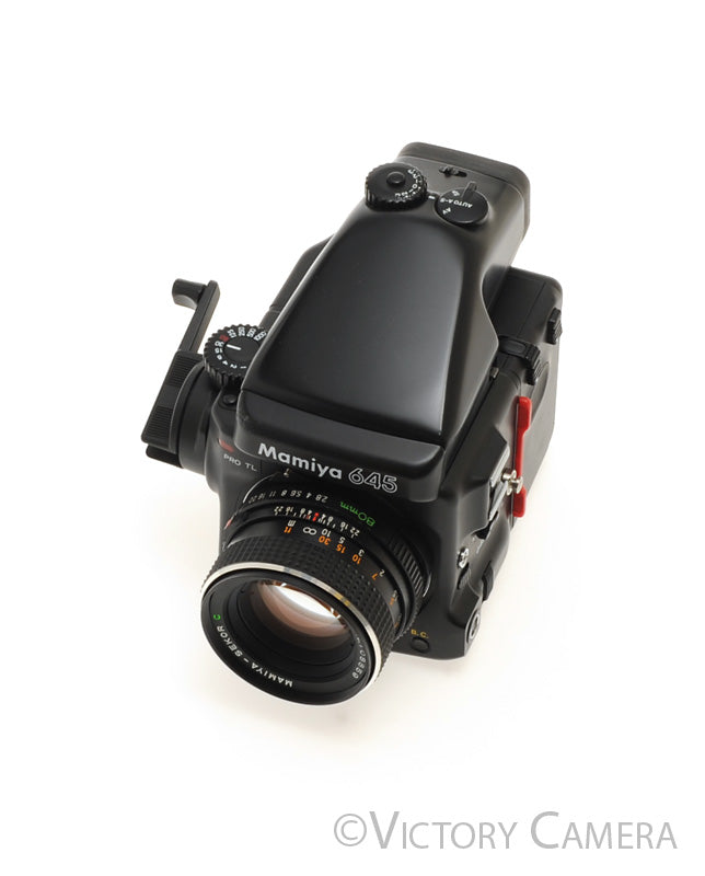 Mamiya 645 Pro TL Camera AE Metered Prism FE401 80mm f2.8 Lens [EXC+] - Victory Camera