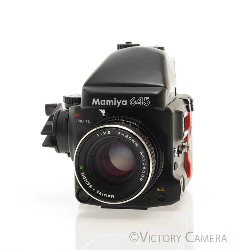 Mamiya 645 Pro TL Camera AE Metered Prism FE401 80mm f2.8 Lens [EXC+] - Victory Camera