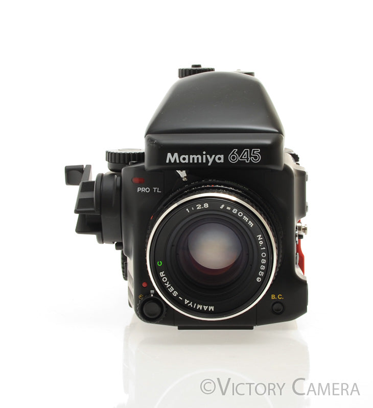 Mamiya 645 Pro TL Camera AE Metered Prism FE401 80mm f2.8 Lens [EXC+] - Victory Camera
