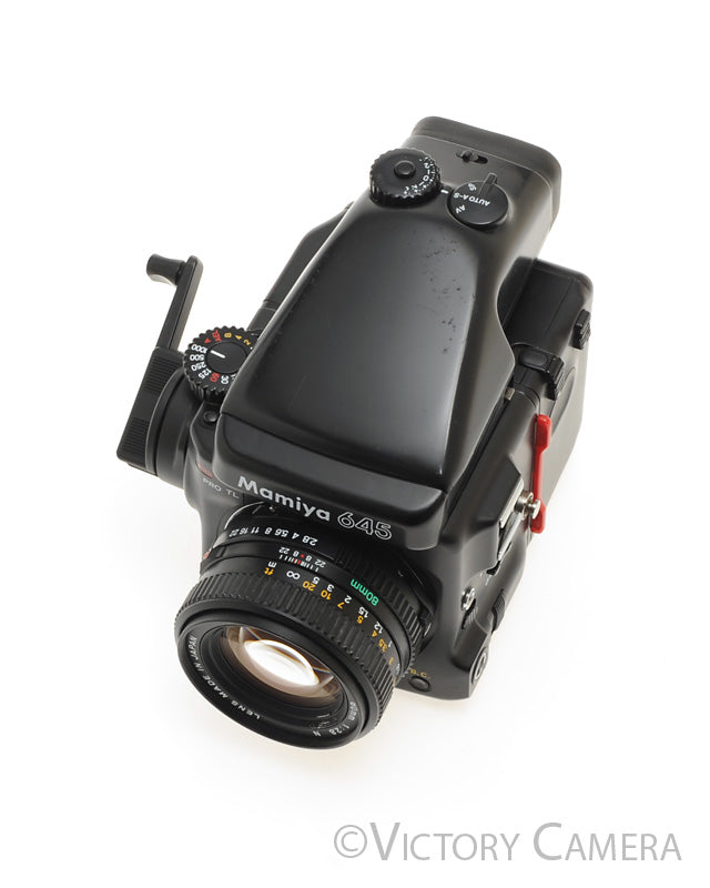 Mamiya 645 Pro TL Camera AE Metered Prism FE401 80mm f2.8 N Lens  [EXC] - Victory Camera
