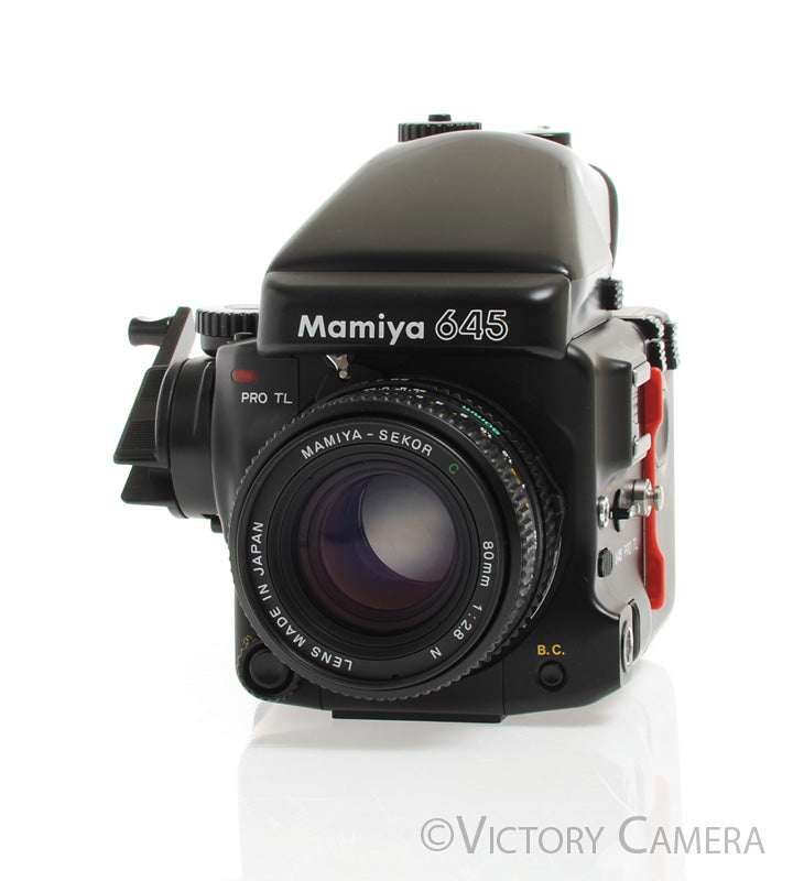 Mamiya 645 Pro TL Camera AE Metered Prism FE401 80mm f2.8 N Lens  [EXC+] - Victory Camera