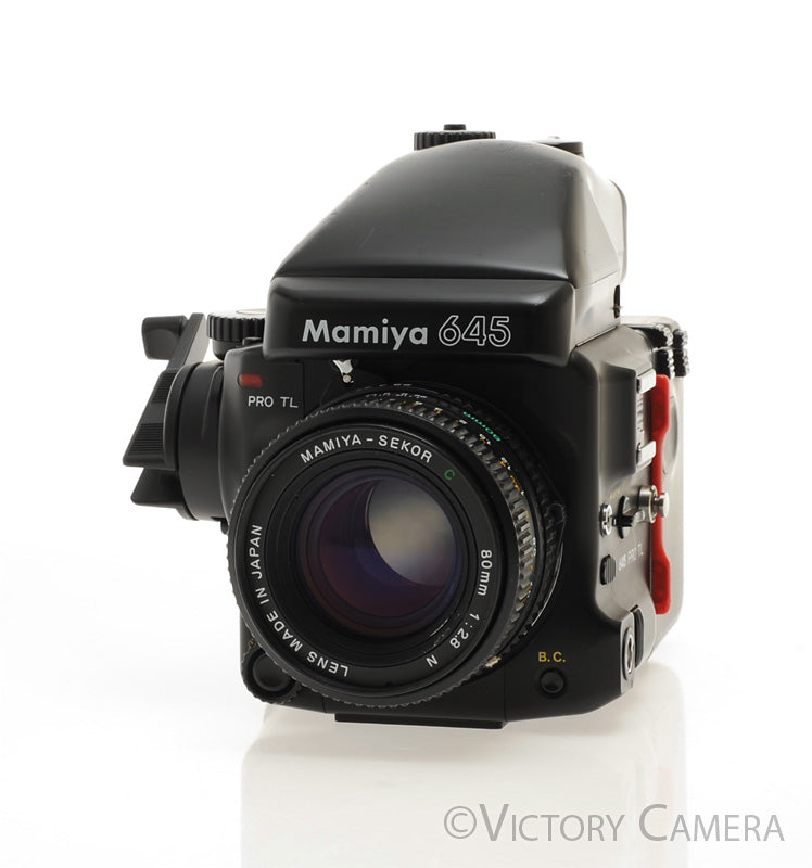 Mamiya 645 Pro TL Camera AE Metered Prism FE401 80mm f2.8 N Lens  [EXC] - Victory Camera