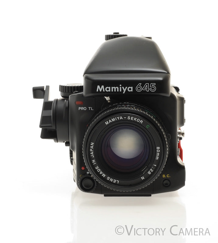 Mamiya 645 Pro TL Camera AE Metered Prism FE401 80mm f2.8 N Lens  [EXC] - Victory Camera