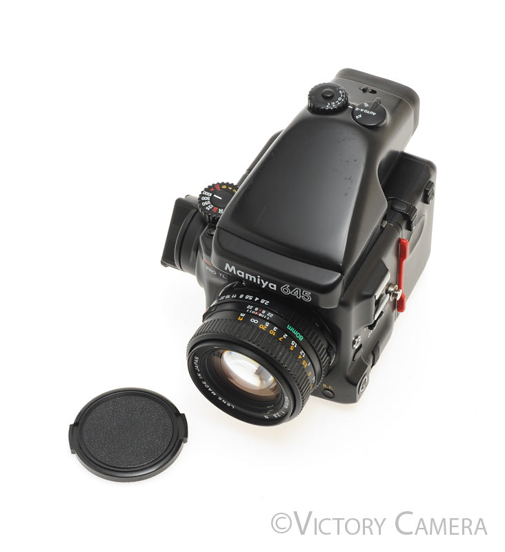 Mamiya 645 Pro TL Camera AE Metered Prism FE401 80mm f2.8 N Lens  [EXC] - Victory Camera