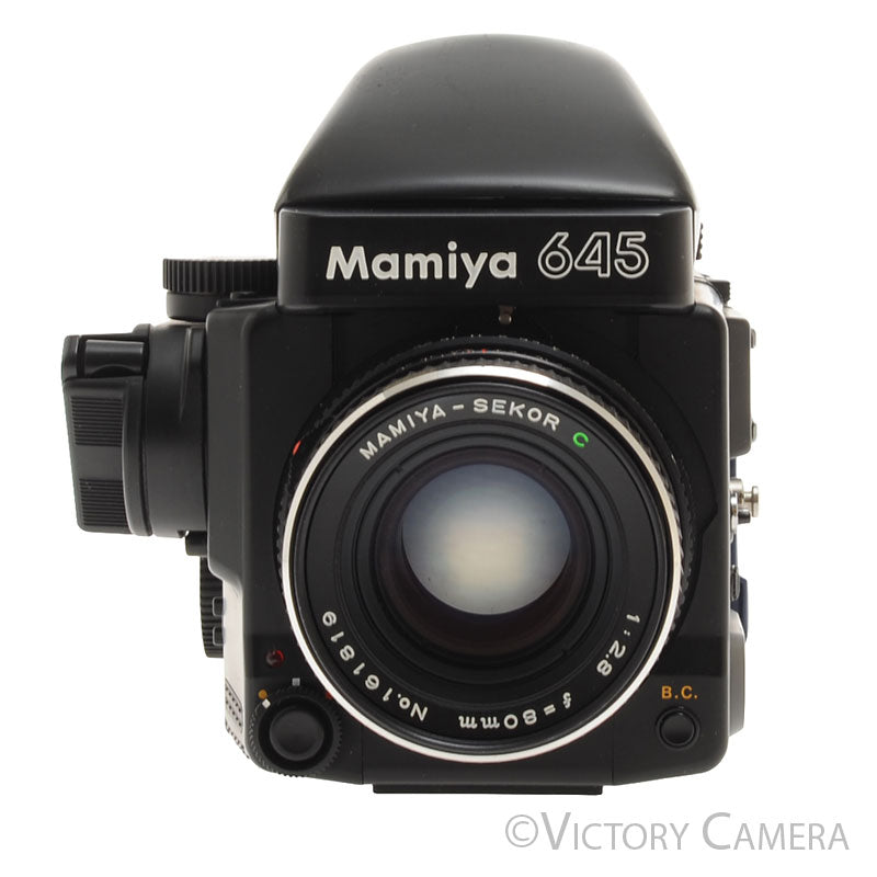 Mamiya 645 Super Medium Format Film Camera w/ Prism Finder 80mm Lens [EXC] - Victory Camera