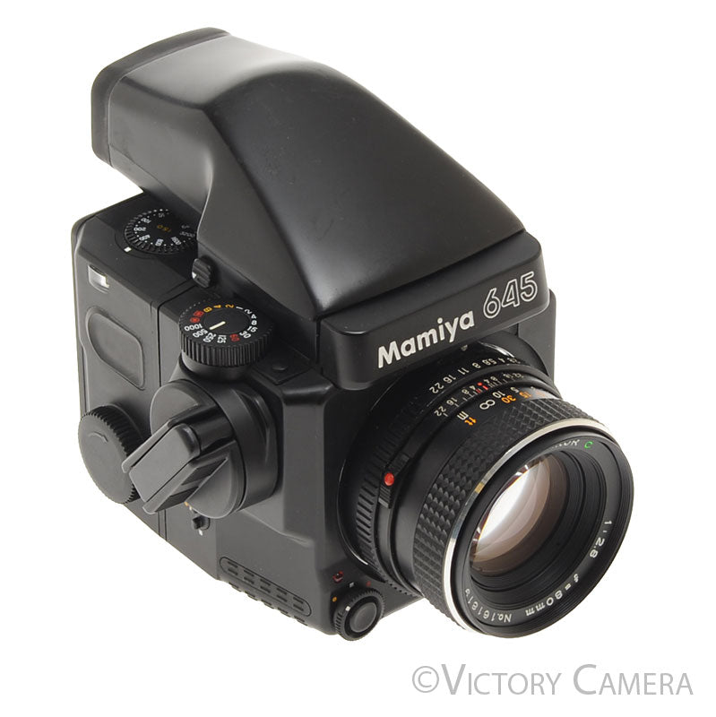 Mamiya 645 Super Medium Format Film Camera w/ Prism Finder 80mm Lens [EXC] - Victory Camera
