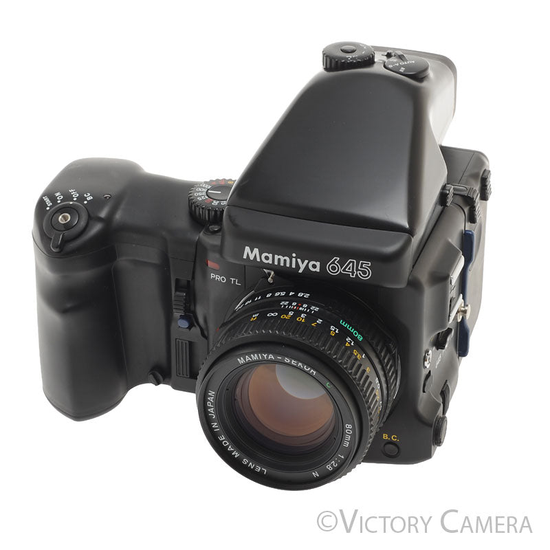 Mamiya 645 Pro TL Camera AE Metered Prism FE401 80mm f2.8 Lens [EXC] - Victory Camera