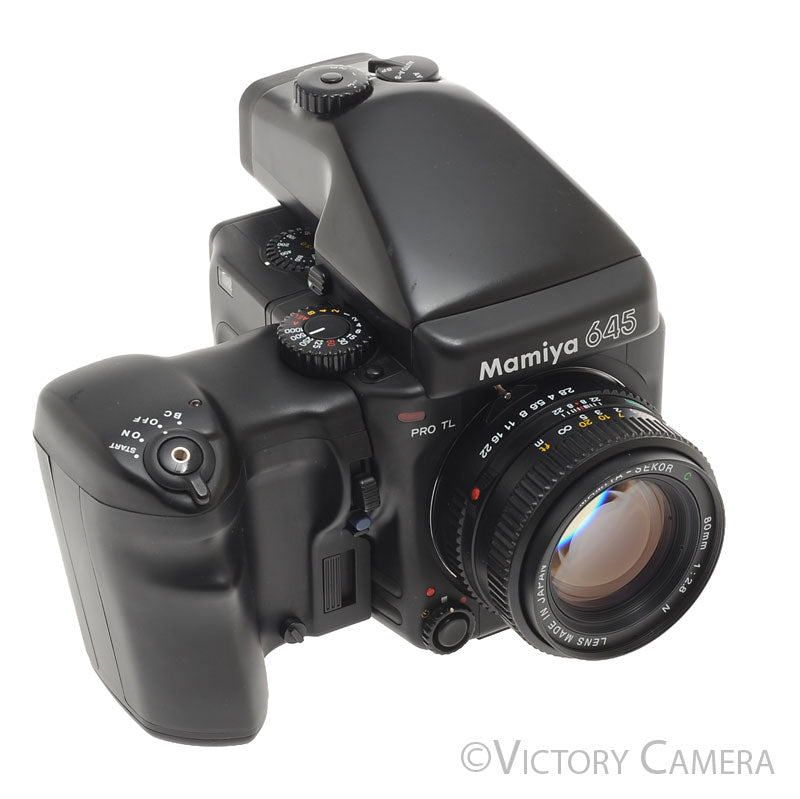 Mamiya 645 Pro TL Camera AE Metered Prism FE401 80mm f2.8 Lens [EXC] - Victory Camera