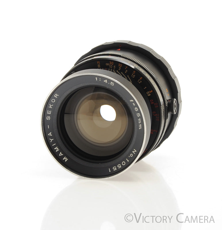 Mamiya RB67 65mm f4.5 Sekor Wide Angle Prime Lens -Minor Haze- [GOOD] - Victory Camera