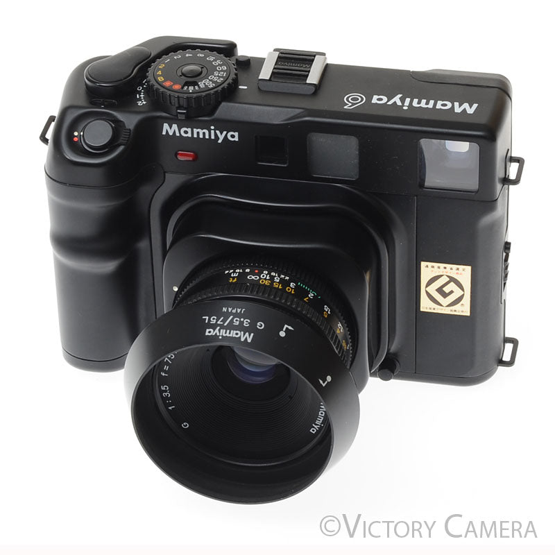 Mamiya 6 Black Camera w/ 75mm F3.5 Lens [EXC+] - Victory Camera