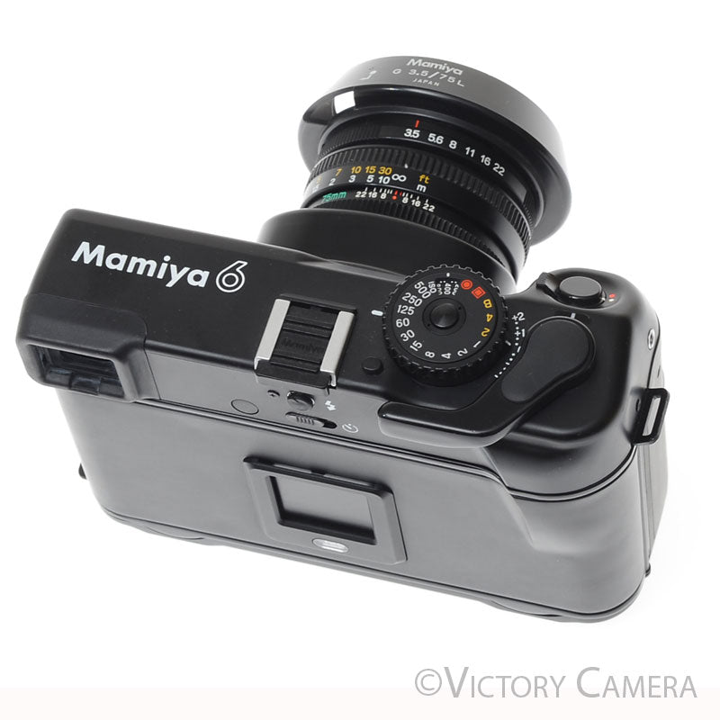 Mamiya 6 Black Camera w/ 75mm F3.5 Lens [EXC+] - Victory Camera
