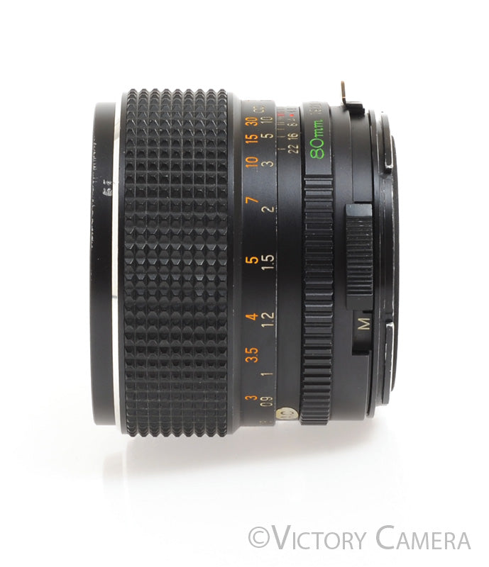 Mamiya 645 m645 Super / Pro / TL 80mm f1.9 C Fast Lens -Declicked for Video-